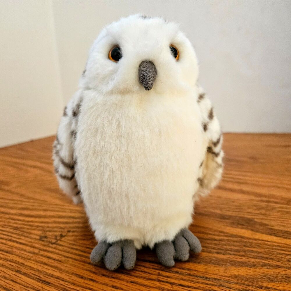WWF White Snowy Owl Plush 6" Soft Stuffed Animal World Wildlife Fund Vtg 1986